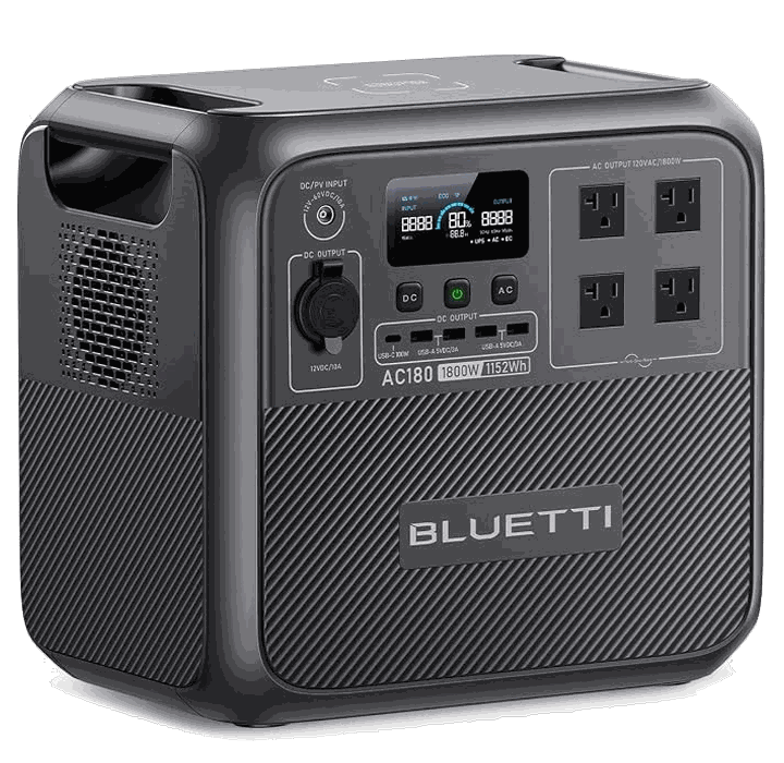 BLUETTI AC180 portable power station